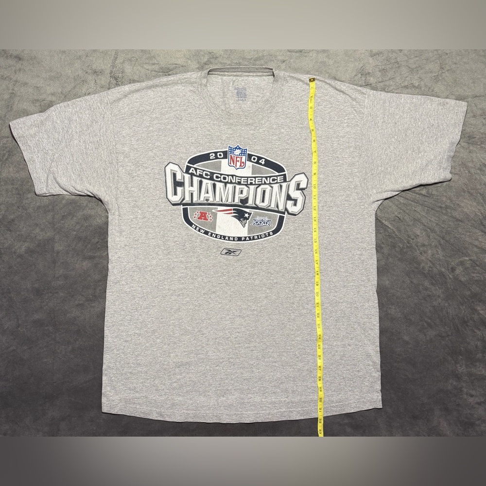 Reebok Mens New England Patriots 2004 AFC Conference Champions T- Shirt SIZE XL